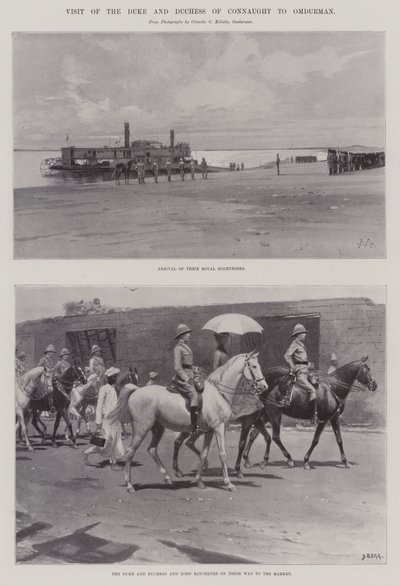 Visite du duc et de la duchesse de Connaught à Omdurman - Charles Auguste Loye
